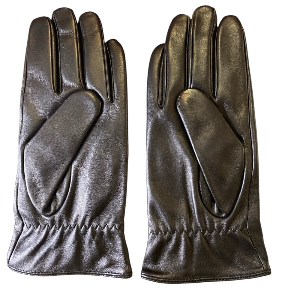 FEIQIAOSH & Co Black Lambskin Leather Gloves | XL | Cashmere Lined | NWT
